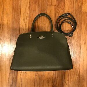 Coach Olive Green Lillie Carryall Satchel